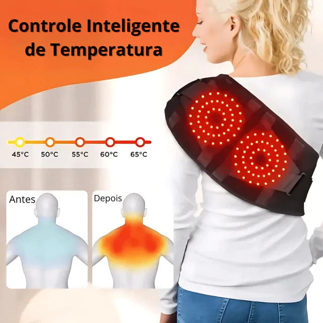 Cinta Massageadora com Aquecimento Lombar e Ciático