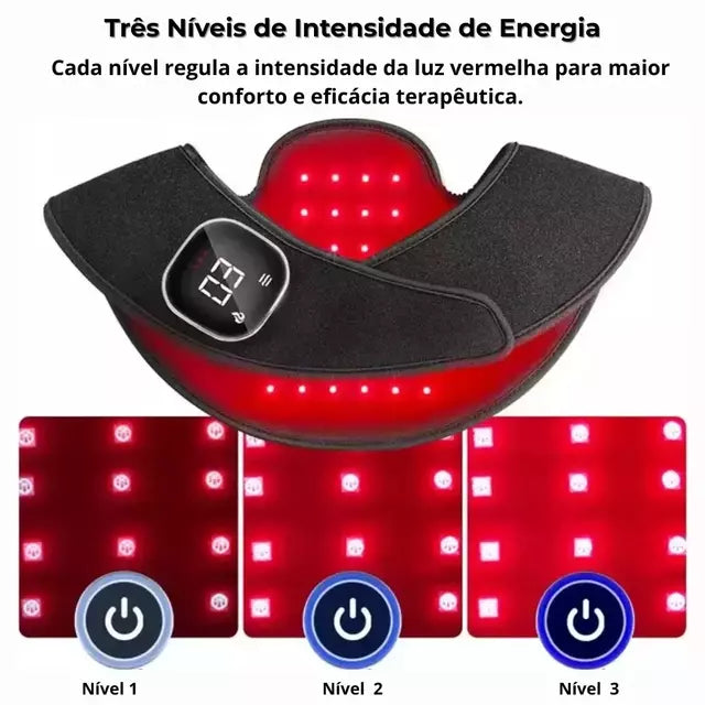 Manta Terapêutica Infravermelho Para Dor Nos Ombros E Cervical