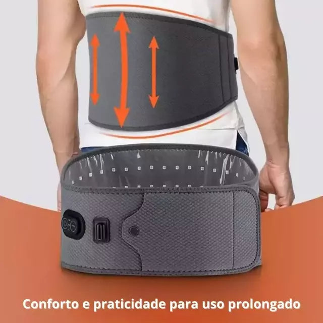 Cinta De Massagem E Luz Infravermelha Para Dor Lombar