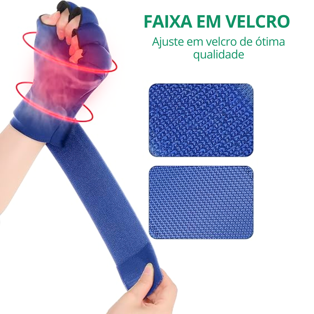 Luva em Gel Quente e Frio para Dores nas Mãos