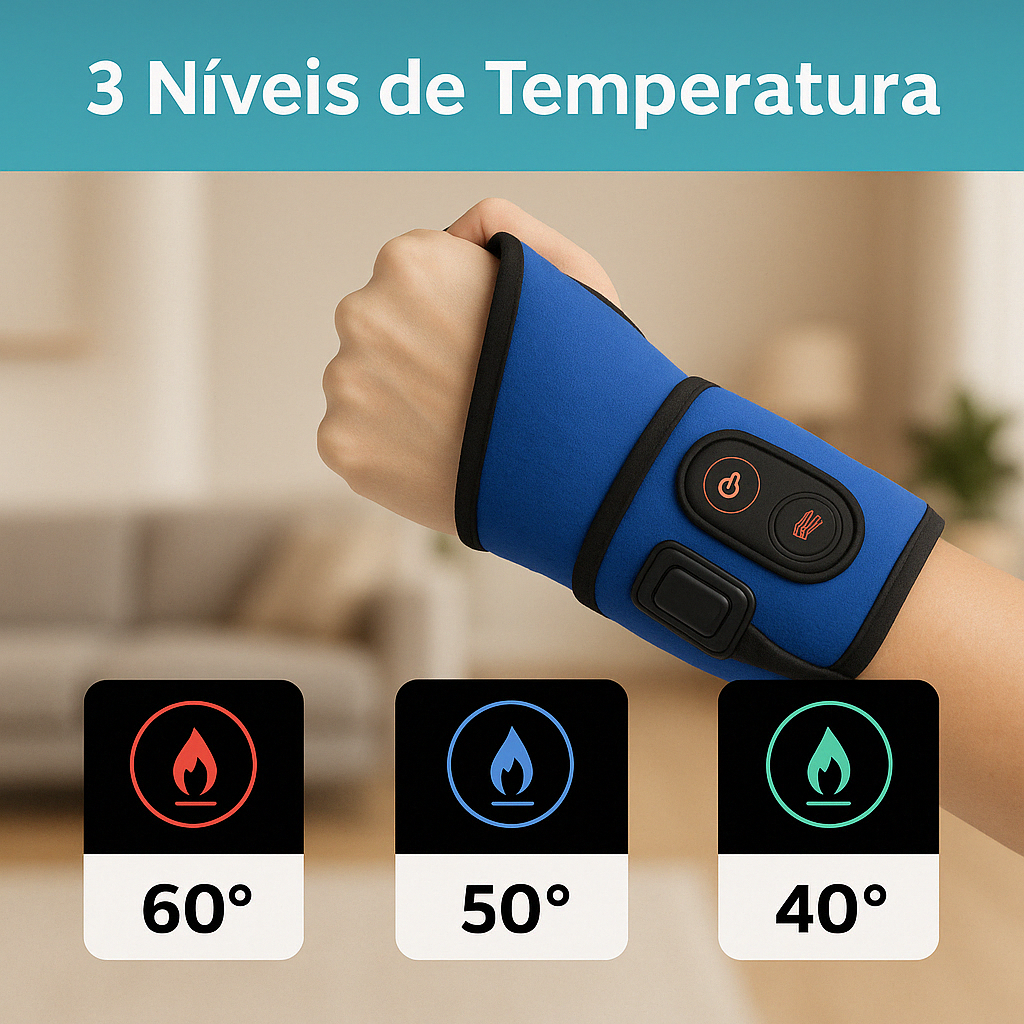 Munhequeira Ortopédica Com Aquecimento Para Dor Articular