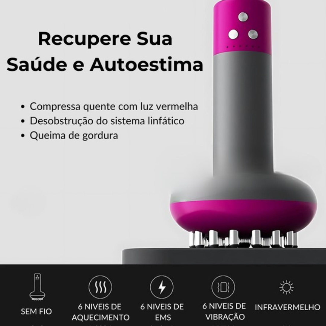 Massageador Para Lipedema Com Aquecimento E Luz Infravermelha