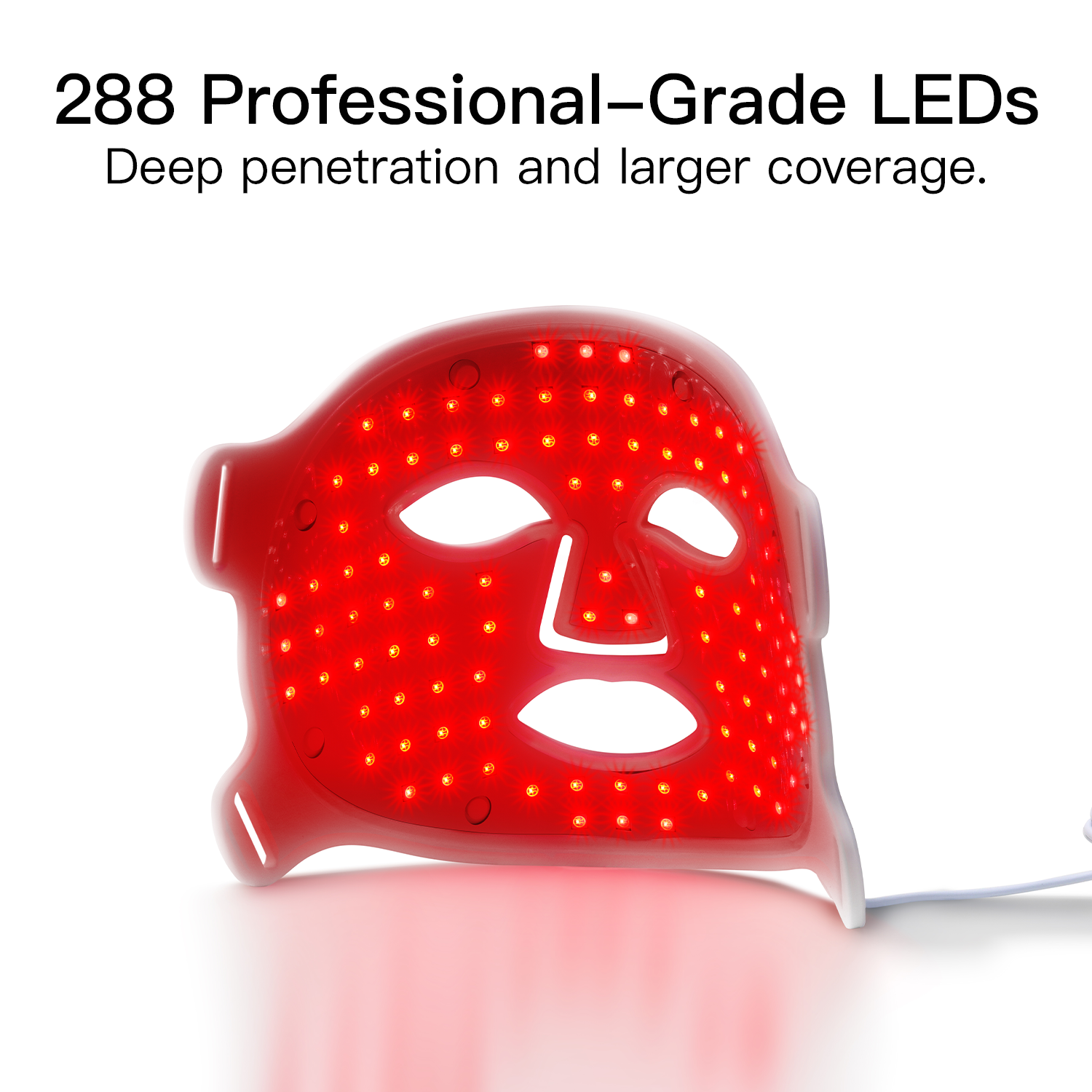 Máscara Facial de Luz LED - DermaLux™