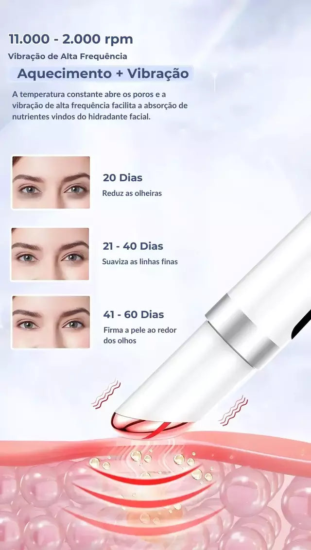 Massageador Facial Clareador de Olheiras