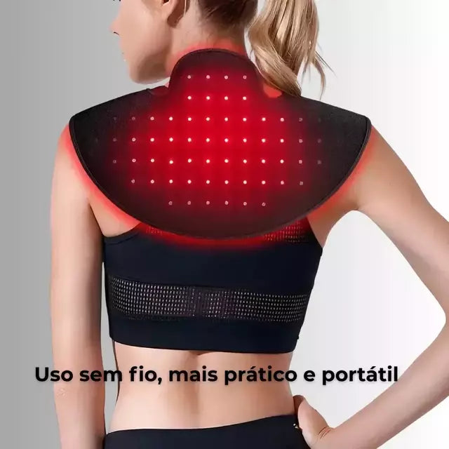 Manta Terapêutica Infravermelho Para Dor Nos Ombros E Cervical