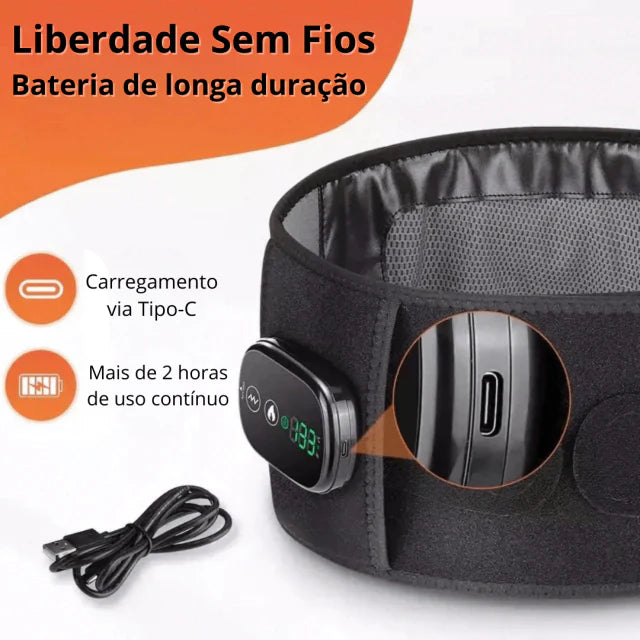 Cinta De Massagem E Aquecimento Para Dor Na Lombar E Ciático