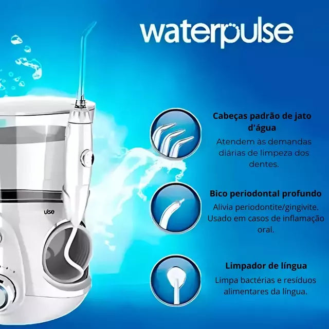 irrigador dental profissional waterpulse 2.0