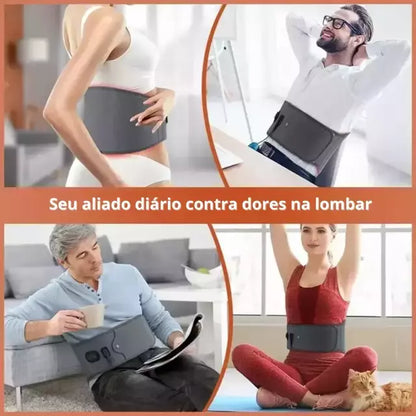 Cinta De Massagem E Luz Infravermelha Para Dor Lombar