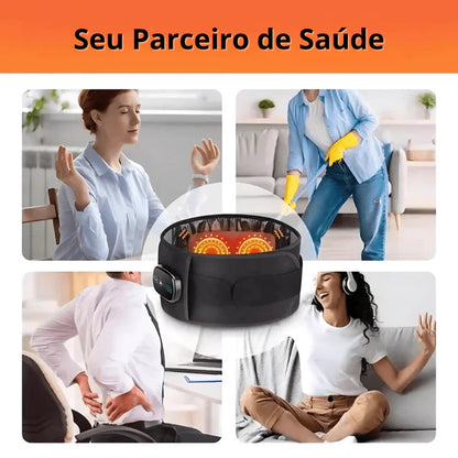 Cinta De Massagem E Aquecimento Para Dor Na Lombar E Ciático