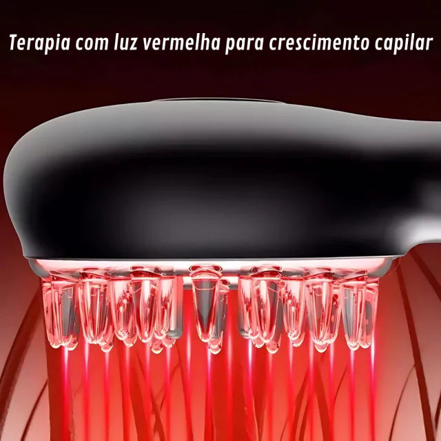 Massageador Capilar Com Terapia EMS E InfraVermelho