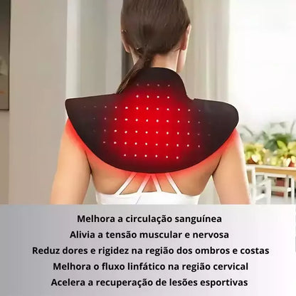 Manta Terapêutica Infravermelho Para Dor Nos Ombros E Cervical