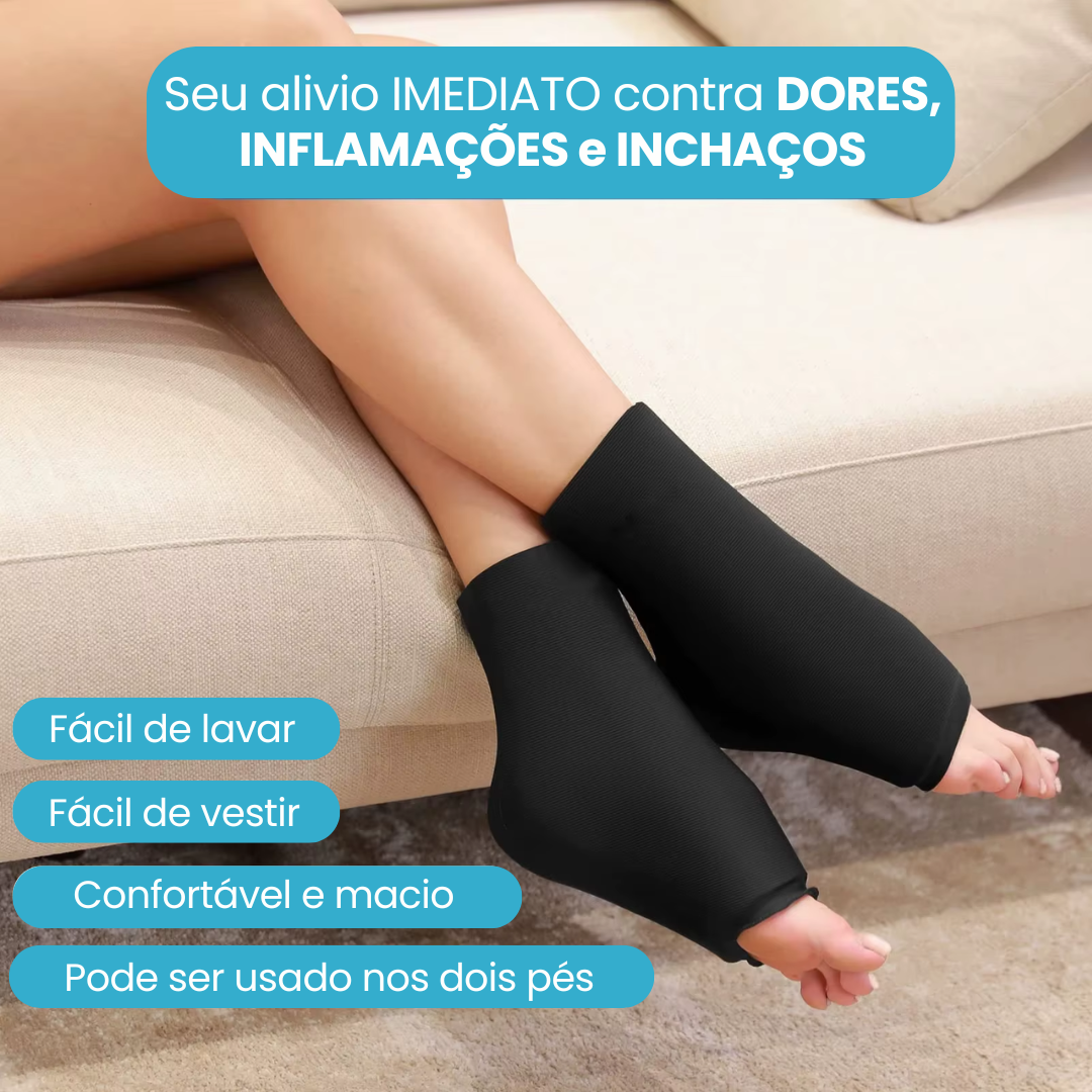 Tornozeleira em Gel Quente ou Fria para Dores