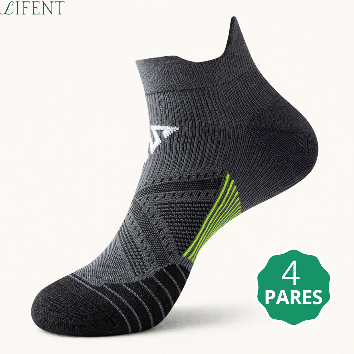 Meia Esporte Performance Pro Lifent (Kit com 4 Pares)