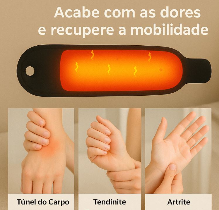 Munhequeira Ortopédica Com Aquecimento Para Dor Articular