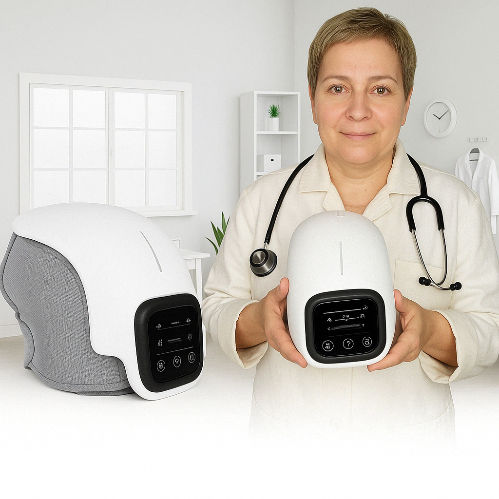 Massageador Elétrico Com Laser E Infravermelho Para Dor No Joelho