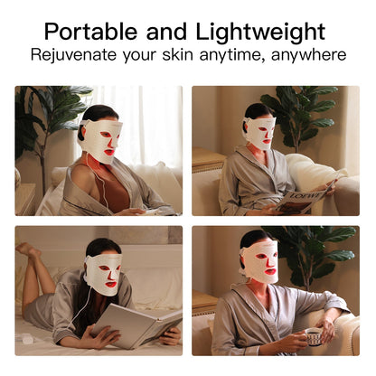 Máscara Facial de Luz LED - DermaLux™
