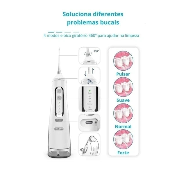irrigador dental para mau hálito