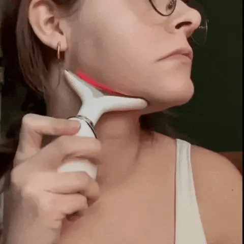 massageador facial com fototerapia anti-rugas