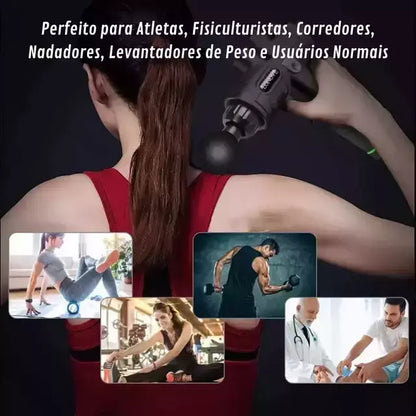 pistola massageadora para fascite plantar