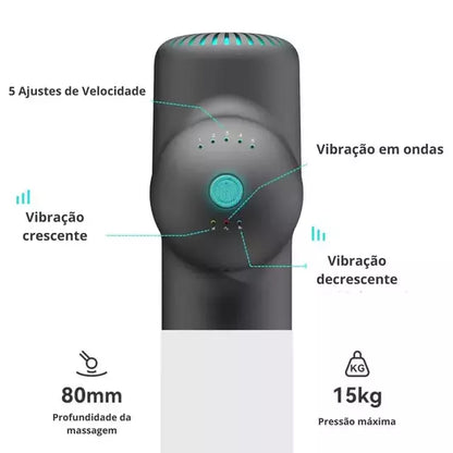 Pistola De Massagem Profissional Multiuso