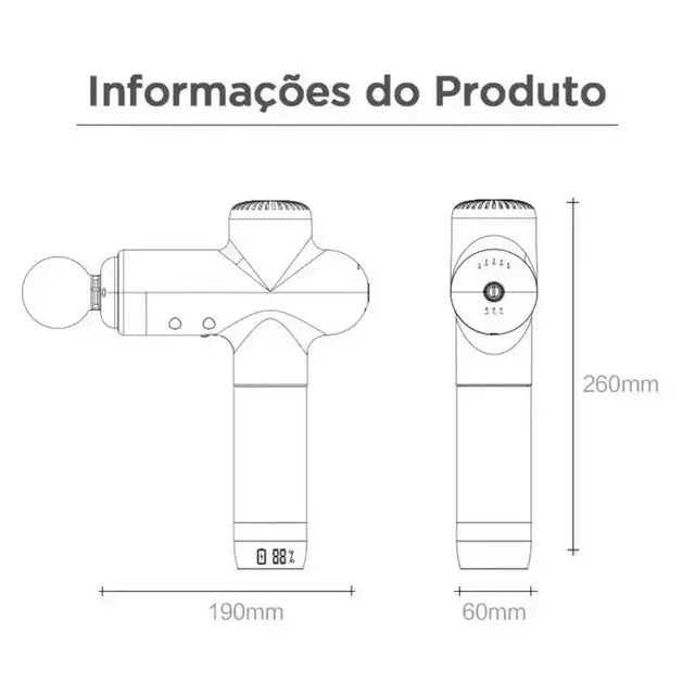 Pistola De Massagem Profissional Multiuso
