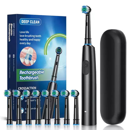 Escova De Dente Elétrica Rotativa Recarregável