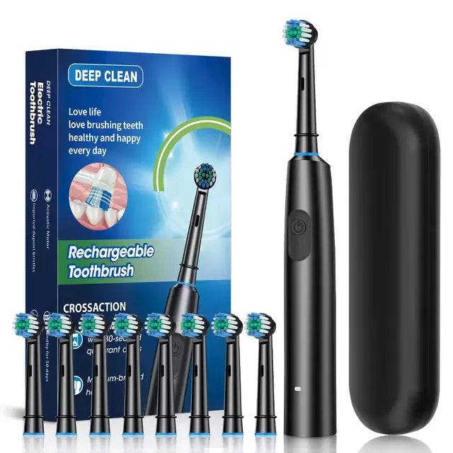 Escova De Dente Elétrica Rotativa Recarregável